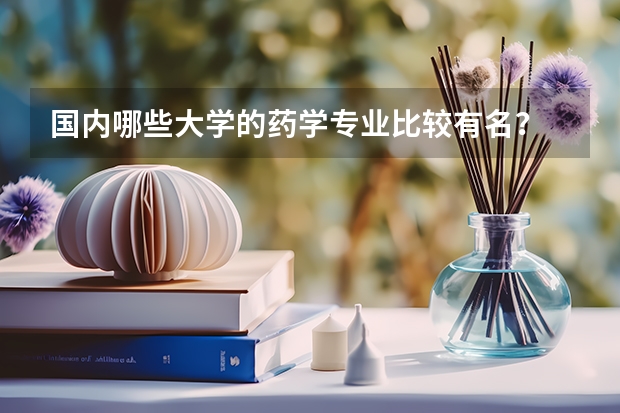 国内哪些大学的药学专业比较有名？