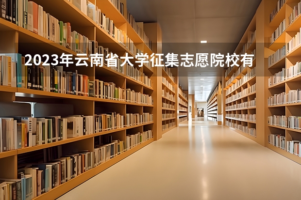 2023年云南省大学征集志愿院校有哪些