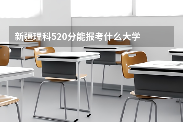 新疆理科520分能报考什么大学